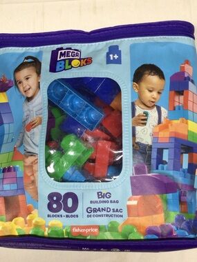 Mega Bloks 80-Piece Big Building Bag - Multi-Color by MEGA BLOKS